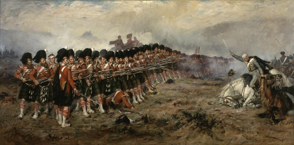 Рис. 18. Роберт Гиббс. Тонкая красная линия (1881). Шотландский Национальный военный музей в Эдинбургском замке.