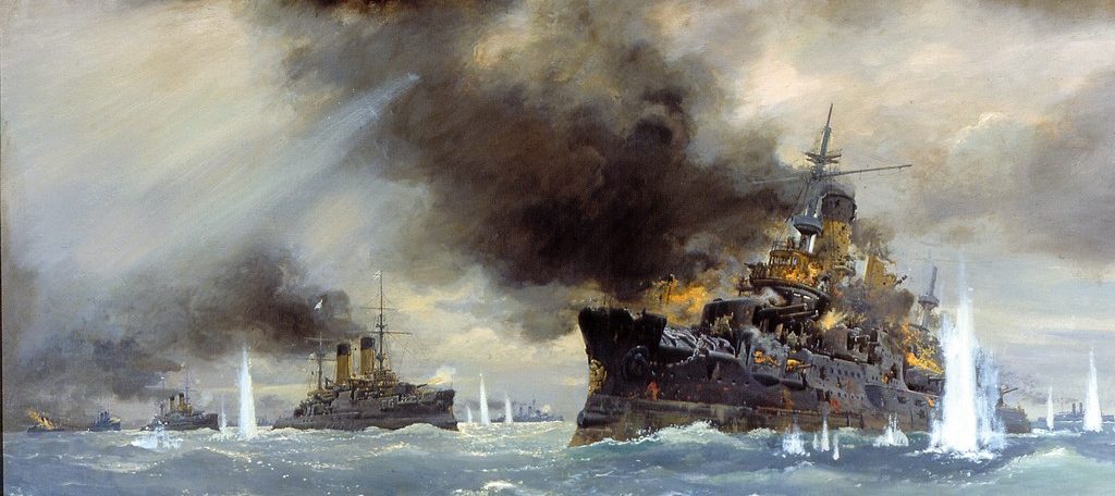 Эпизод Цусимского сражения 14.05.1905 г. С.В.Пен, 1991. Из фондов ЦВММ.