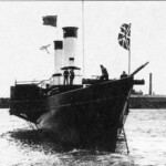 Императорская яхта "Александрия" после спуска на воду, 29.08.1903 г. Балтийскии завод.