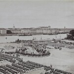 Молебен у памятника Петру I на Сенатской площади , 1872 г.