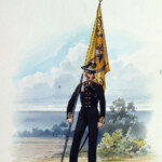 Знаменосец Гвардейского экипажа. 1813 г.
