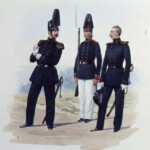 Штаб-офицер,матрос и обер-офицер Гвардейского экипажа. 1855-1858 гг.