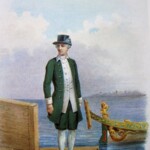 Гребец катера времени императрицы Екатерины II в форменной одежде 1780-1790 гг.